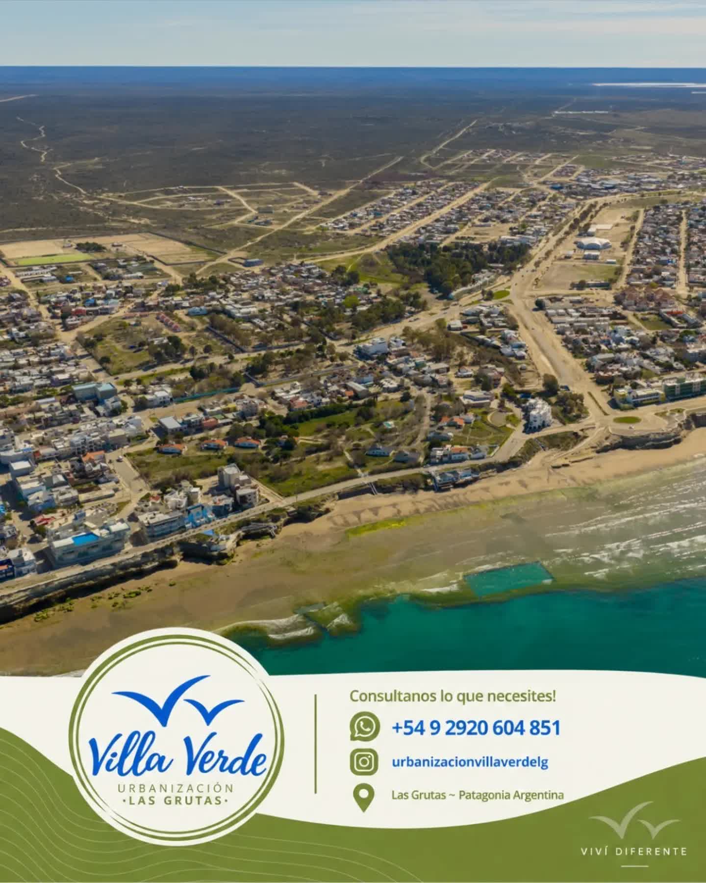 Publicación de Urbanización Villa Verde sobre lotes, obras y servicios en Las Grutas.